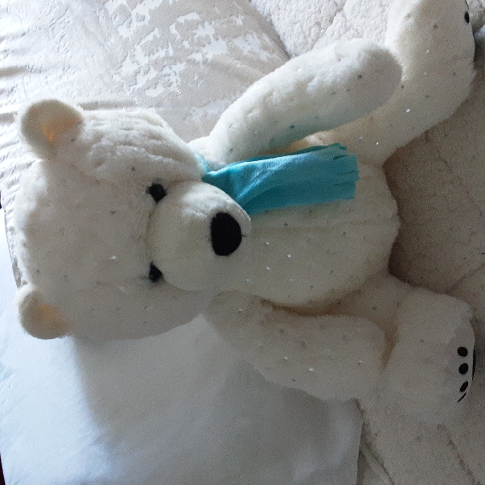 Toy factory white push teddy bear